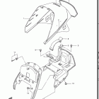 GS700E, ES, 1985 Обтекатель сидения