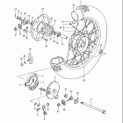 DR250 1985 Заднее колесо