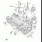 GS700E, ES, 1985 Головка цилиндра
