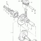 DR100 1983-1984 Коленвал