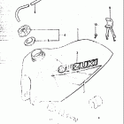 RM500 1983-1984 Fuel tank (model d)