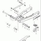 DR100 1983-1984 Rear swinging arm (model d)