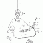 DR100 1983-1984 Fuel tank (model e)