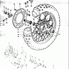 RM500 1983-1984 Rear wheel (model e)