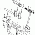 DR125 1984 Механизм  переключения передач