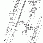 DR100 1983-1984 Front fork (model e)