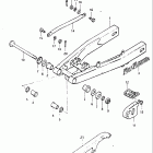 DR100 1983-1984 Rear swinging arm (model e)