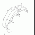 GR650, X TEMPTER 1983 Заднее крыло