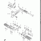 GR650, X TEMPTER 1983 Подножки
