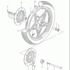 GS850GL 1982-1983 Переднее колесо