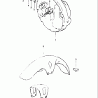 GS650M 1983 Headlamp housing - front fender