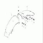 GN250 1982-1983 Заднее крыло