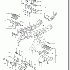 GS750E,ES 1983 Подножки