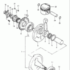 GN250 1982-1983 Коленвал
