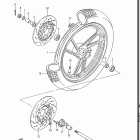 GS550E, ES 1983 Переднее колесо