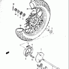 JR50R 1983 Переднее колесо