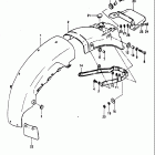 GS1100E,ES 1982-1983 Заднее крыло