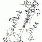 GS750T 1982-1983 Траверса нижняя