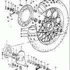 RM250 1982-1983 Rear wheel (model d)