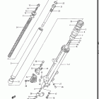 GS550E, ES 1983 Передняя вилка