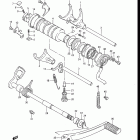 GS750E,ES 1983 Механизм  переключения передач