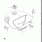 GR650, X TEMPTER 1983 Fuel tank (gr650xd)