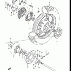 GR650, X TEMPTER 1983 Rear wheel (gr650d)