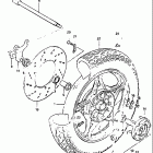 GS1100GL 1982-1983 Заднее колесо