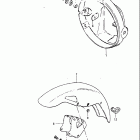 GS450E 1983 Headlamp housing - front fender