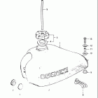 DR125 1982-1983 Fuel tank (model z)