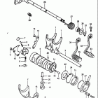 GS750T 1982-1983 Механизм  переключения передач