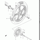 GR650, X TEMPTER 1983 Front wheel (gr650d)
