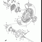 GR650, X TEMPTER 1983 Rear wheel (gr650xd)
