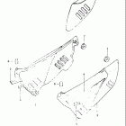 DR250 1982-1983 Frame cover (model d)