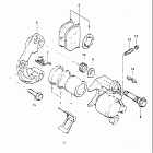 GS650M 1983 Передний суппорт тормозной