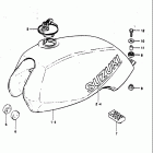 GS1100E,ES 1982-1983 Fuel tank (gs1100ed)