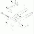 DR250 1982-1983 Rear swinging arm (model d)