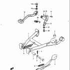 GS750S 1983 Подножка