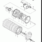 GR650, X TEMPTER 1983 Сцепление