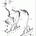 GS1100E,ES 1982-1983 Передние тормозные трубки