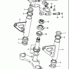 GS550L 1983 Траверса нижняя