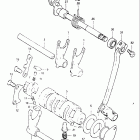 DR125 1982-1983 Механизм  переключения передач