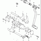 DR250 1982-1983 Механизм  переключения передач