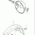 GS300L 1982-1983 Headlamp housing - front fender