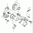 GS1100E,ES 1982-1983 Передний суппорт тормозной