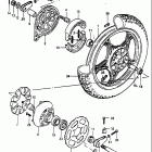GS750T 1982-1983 Rear wheel (model d)