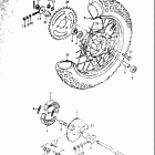 JR50R 1983 Заднее колесо