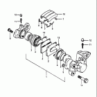 GS750S 1983 Rear caripers