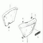 GN250 1982-1983 Frame cover (model d)