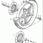 GS1100GL 1982-1983 Переднее колесо